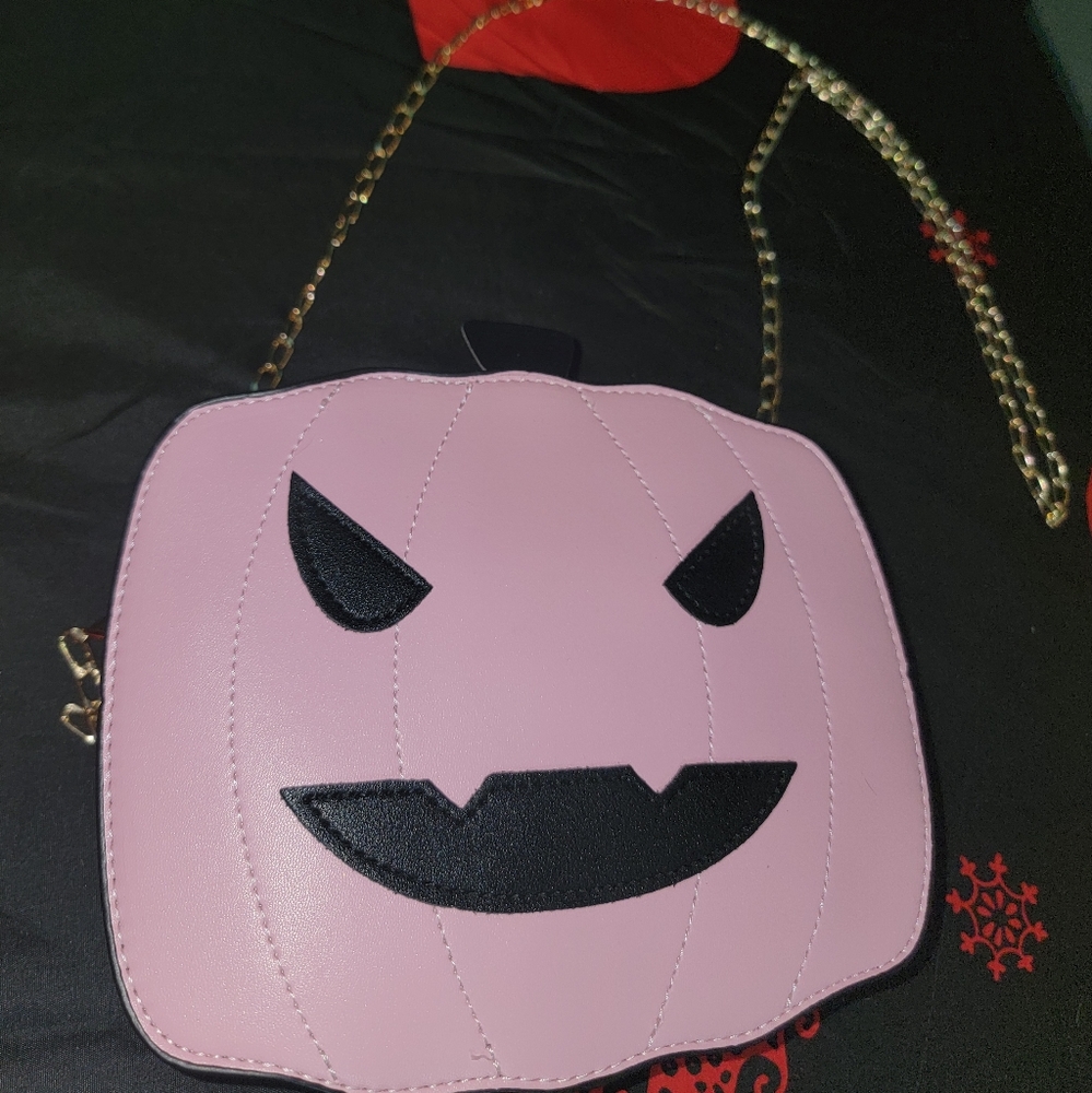 Pretty in Pink Pumpkin Purse Bag
